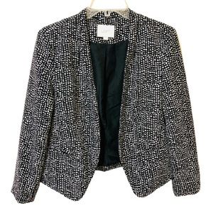 Ann Taylor Loft Blazer - Speckled Black/White - Medium